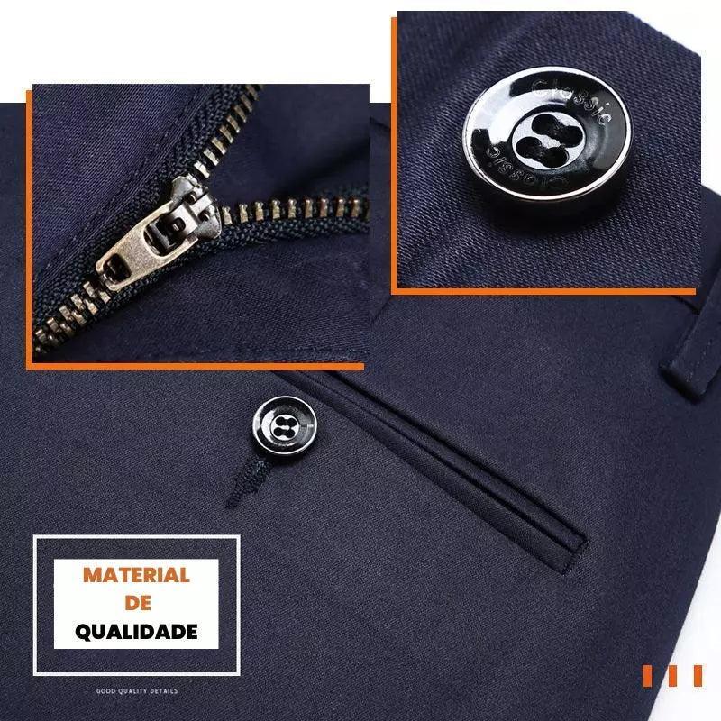 COMPRE 1 E LEVE 2 |  Calça Social Clássica Alfaiataria Gentleman 2025 + Brinde Cinto Social Couro