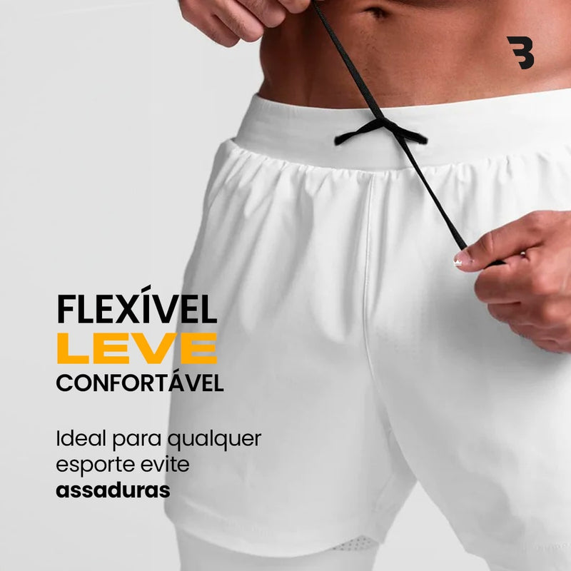 Shorts Dry-Fit™ de Compressão - COMPRE 1 LEVE 2