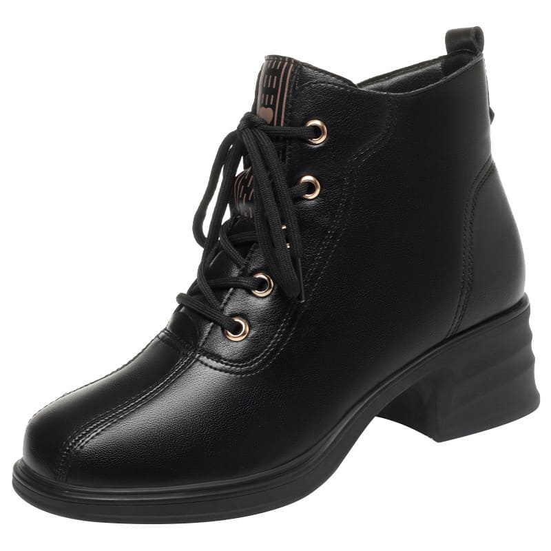 Bota De Couro Feminina Forrada