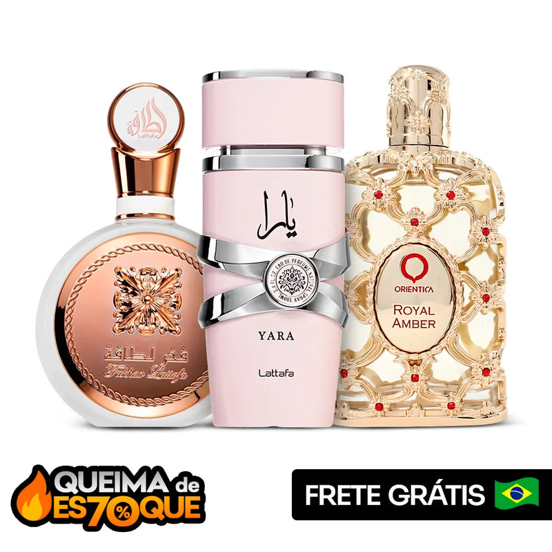 Yara (100ml) + BRINDES LIMITADOS: Royal Amber e Fakhar - SOMENTE HOJE