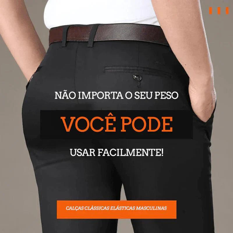 COMPRE 1 E LEVE 2 |  Calça Social Clássica Alfaiataria Gentleman 2025 + Brinde Cinto Social Couro