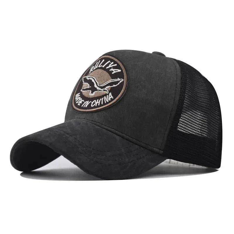 Boné Masculino Trucker Original Aba Curva - Modelo Titan