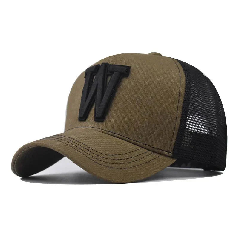 Boné Masculino Trucker Original Aba Curva - Modelo Titan